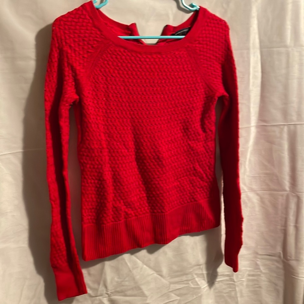 Red sweater American eagle